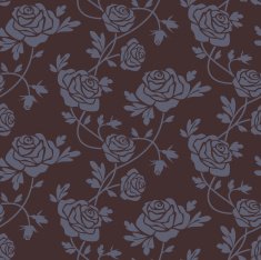 Roses damask seamless pattern