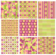 Seamless bright patterns