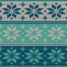 Seamless knitted pattern with snowflakes N4