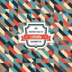Geometric Vintage Background 05