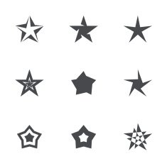 Vector stars set