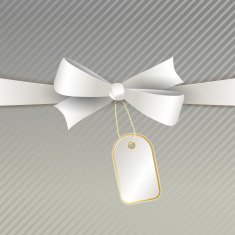 Vector christmas background with bow N5