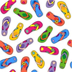 Seamless (repeatable) flip-flops pattern