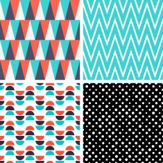 Set of abstract seamless patterns N23