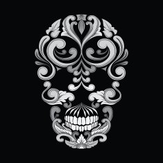 Skull Ornamental Indonesian Style