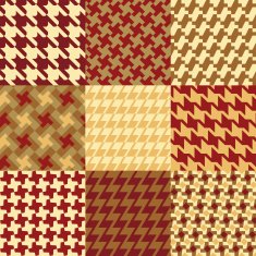 Nine Houndstooth Patterns
