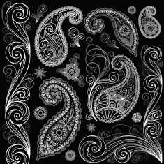 Set of paisley N6