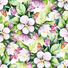 Seamless pattern with decorative flowers N13