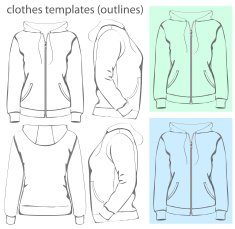 Women's hooded sweatshirt with zipper and pockets