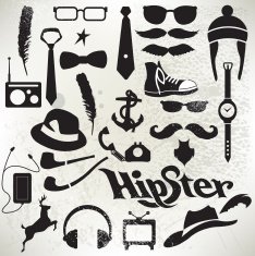 Hipster Icon Set - Modern Life Media