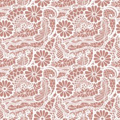 Lace seamless pattern with flowers N230
