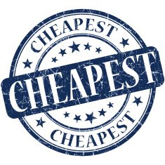Cheapest grunge blue round stamp