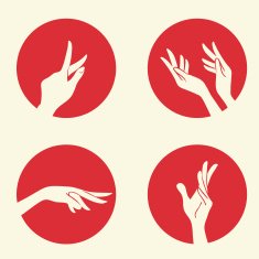 Set of women's hands N2