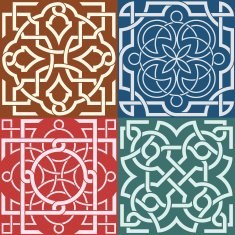 Square patterns-Celtic knot style N2