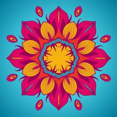 Ornamental round lace pattern is like mandala N63