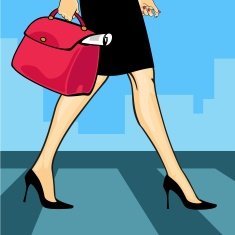 Businesswoman in a city