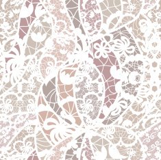 Lace vector fabric seamless pattern N45