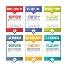 Abstract business banners in flat design style