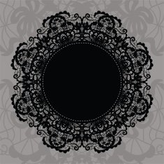 Elegant doily on lace gentle background N23