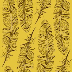 Seamless pattern of bird feathers N8