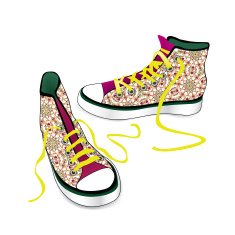 fashion sports shoes isolated over white background N2