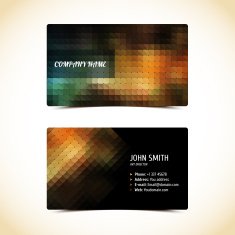 vector business card set N17