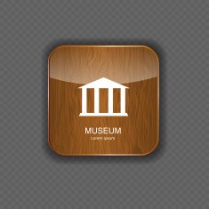 Museum application icons vector illustration N3