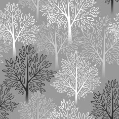 Tree seamless pattern Vector illustration N2