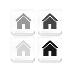 Vector minimalistic home buttons