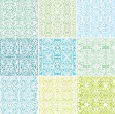 Set of seamless laced backgrounds N5