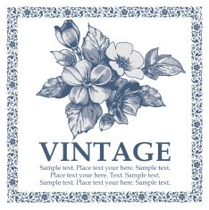 Greeting card Flowers Beautiful frame with a flower ornament N31