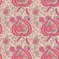vintage seamless pattern with flowers N2