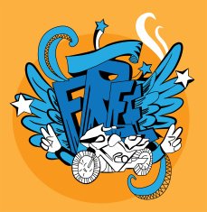 Graffiti abstract illustration