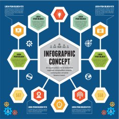 Infographic Concept - Vector Scheme with Icons N5
