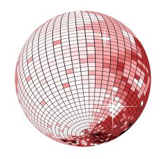 Ladies night mirror ball - VECTOR