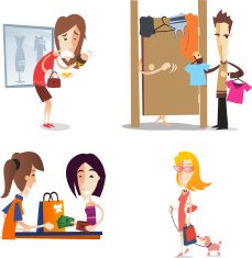 Women shopping set