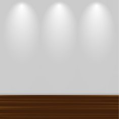 Empty White Wall With Wooden Floor