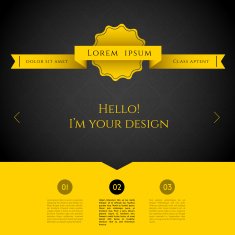 Blurred web design template N8