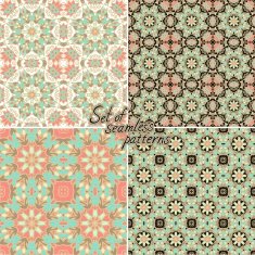 Set of seamless laced backgrounds N6