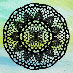 Elegant lacy doily Crochet mandala N14