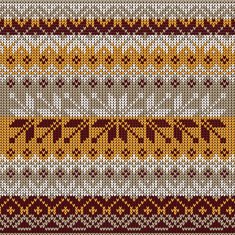 Scandinavian style seamless knitted pattern Colors N3