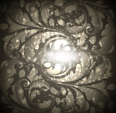 Floral Retro Background for Vintage Design N1594