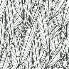 Seamless natural pattern with long leaves N8