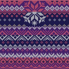 Scandinavian style seamless knitted pattern Colors N4