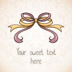 Abstract background with bow and lace N2