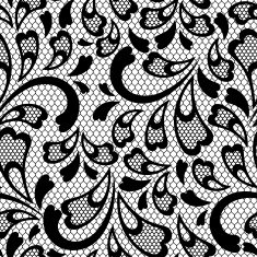 Old lace seamless pattern Vector texture N3