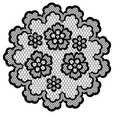 Vintage lace frame abstract ornament Vector texture N9