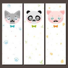 Hipster animal banner N2