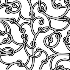 Seamless abstract liana twisted tendril background N2