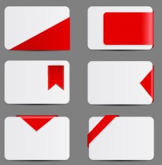 Stylish bookmarks Vector N4